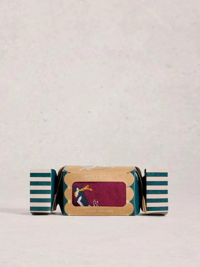 Pingouins skieurs dans un cracker