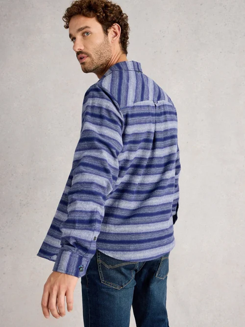 Chemise à rayures horizontales Upton - Blue Mlt - XXL Image 4