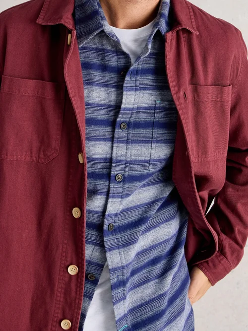 Chemise à rayures horizontales Upton - Blue Mlt - XXL Image 3