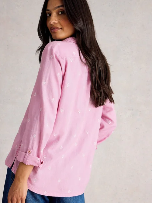 Chemise Sophie en coton biologique - Pink Mlt - 52 Image 4