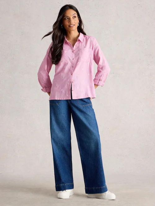 Chemise Sophie en coton biologique - Pink Mlt - 52 Image 2