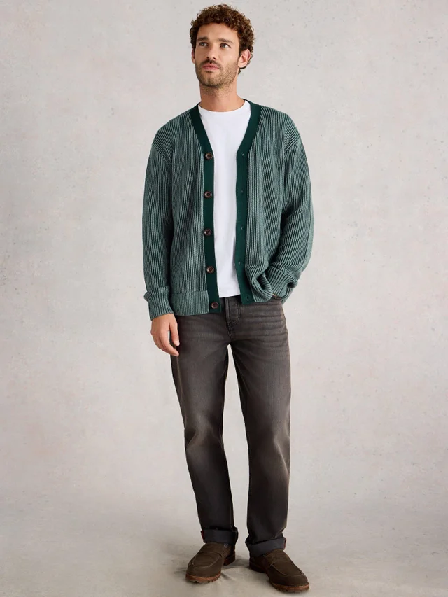 Cardigan plaqué