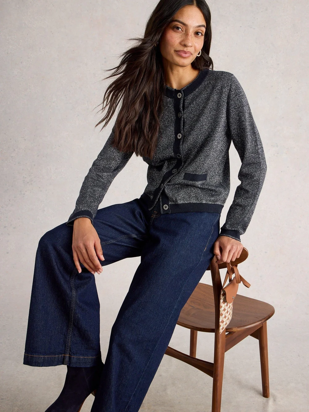 Charlotte Sparkle Cardi - Dark Navy - 52 Image 1