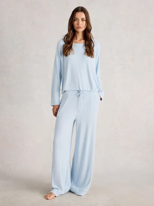 HAUT EN JERSEY CÔTELÉ CONFORTABLE - Lgt Blue - XL Image 2