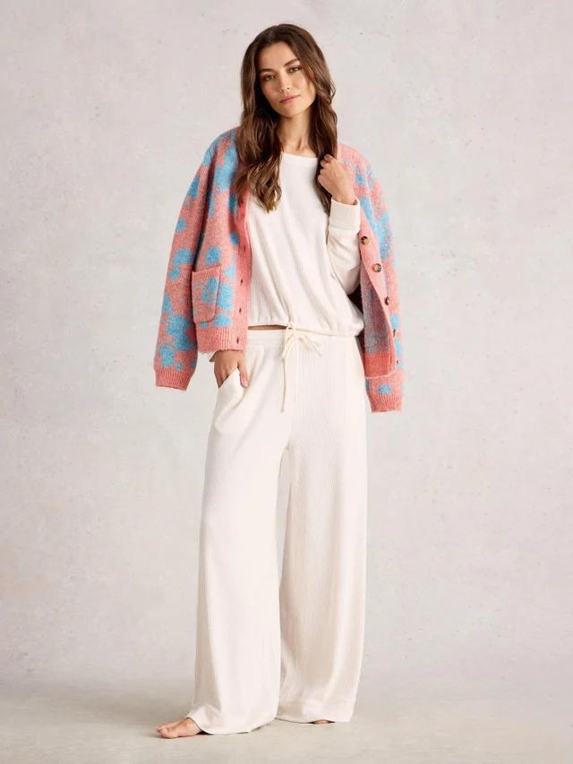 Bas côtelé en jersey cosy