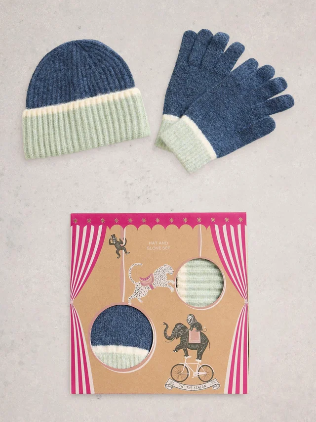 Coffret cadeau chapeau et gants