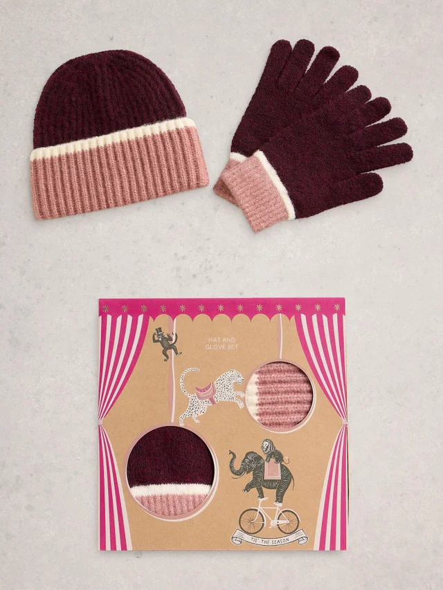 Coffret cadeau chapeau et gants