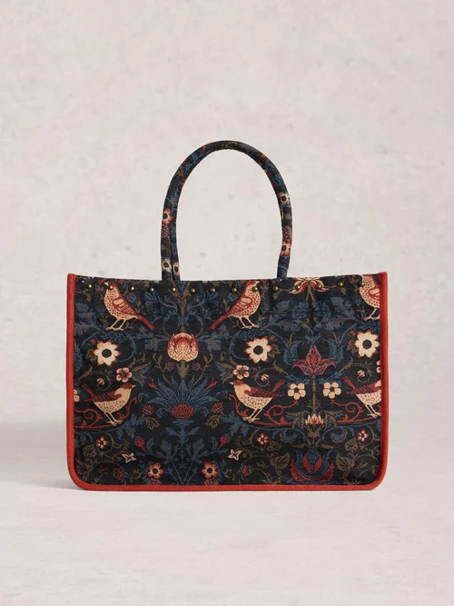 Sac fourre-tout floral en jacquard Jasmine Image 1