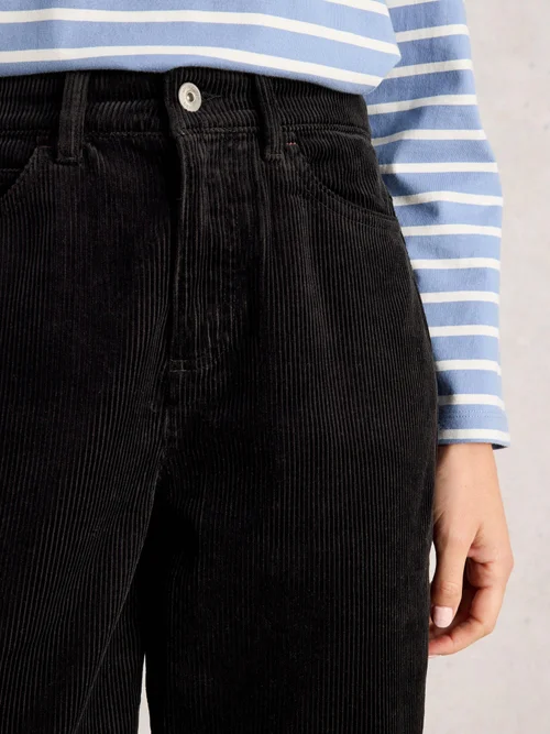 Pantalon Large En Velours Côtelé Ayla - Pure Blk - 52/R Image 3