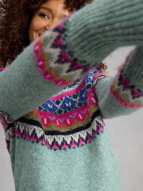 Pull Arctic Fairisle - Teal Mlt - 52 Image 1