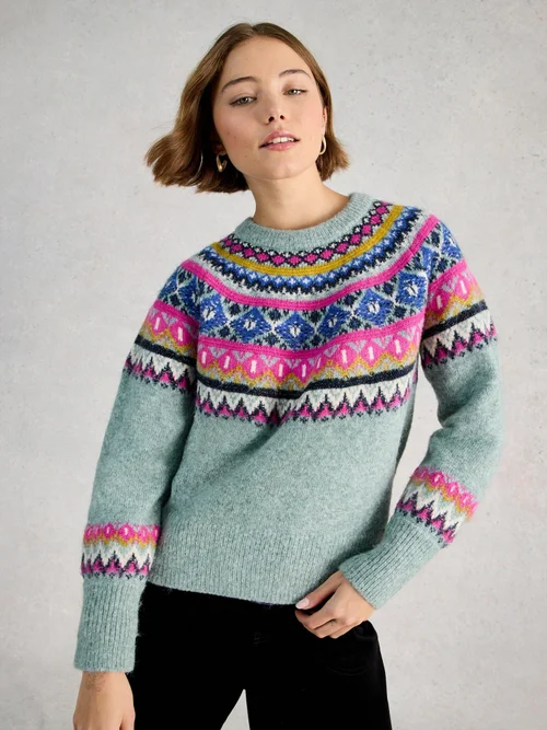 Pull Arctic Fairisle - Teal Mlt - 52 Image 1