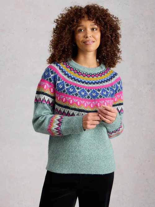 Pull Arctic Fairisle - Teal Mlt - 44 Image 3