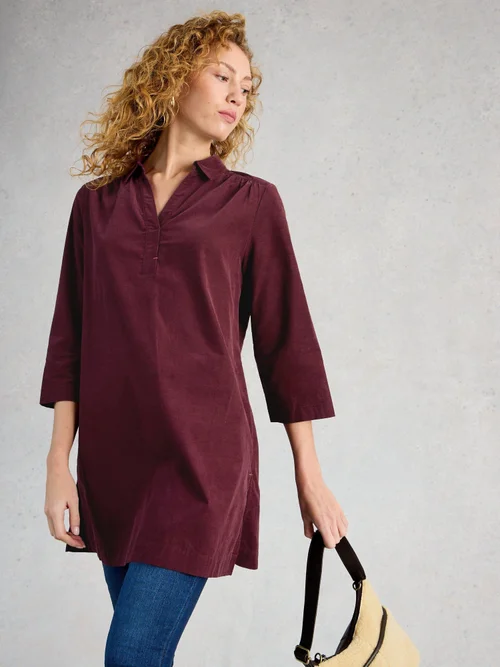 Tunique En Velours Côtelé Blake - Dk Plum - 52/R Image 3