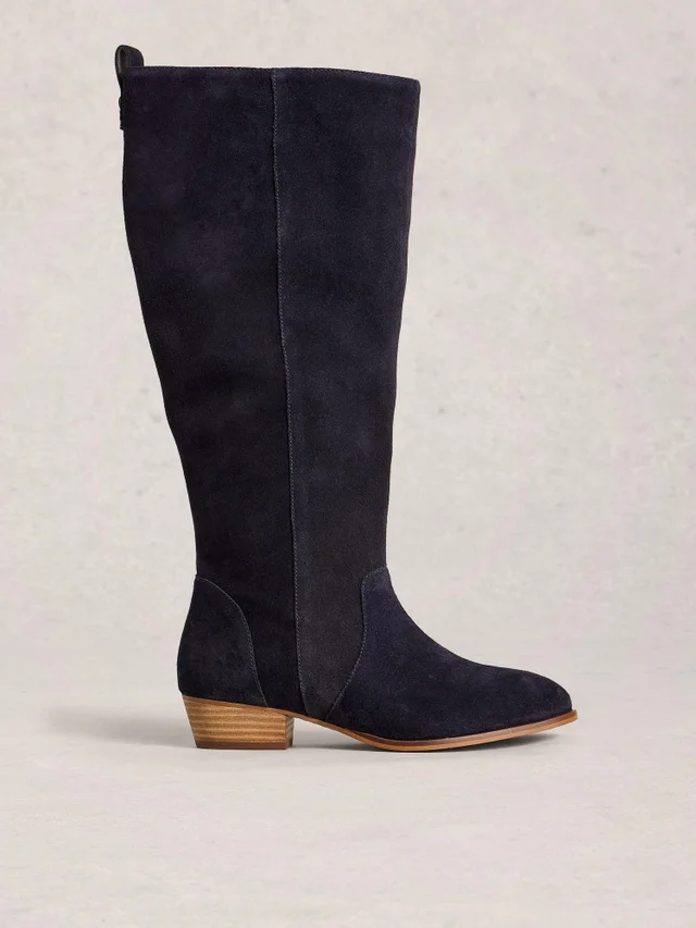 Bottes en daim Willow montant jusqu'aux genoux
