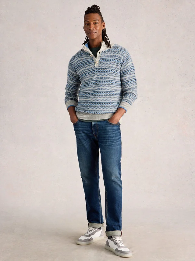 Pull à col cheminée Kendal Fairisle