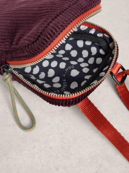 Sac à téléphone en velours côtelé Meadow Image 3