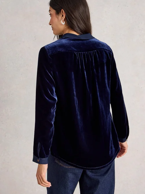 Chemise en velours Sophie - Dark Navy - 52 Image 4