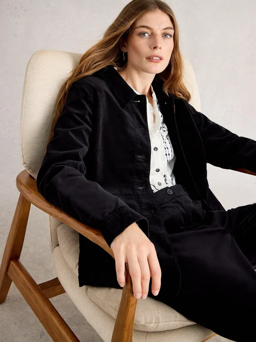 Veste en velours Carrie - Pure Blk - 52 Image 3