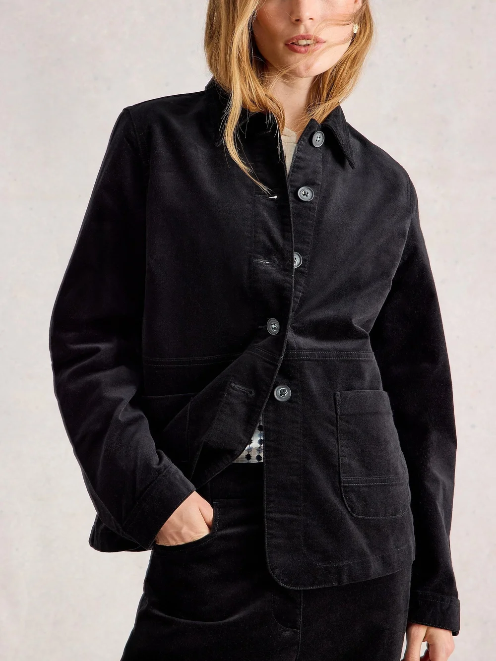 Veste en velours Carrie - Pure Blk - 42 Image 1