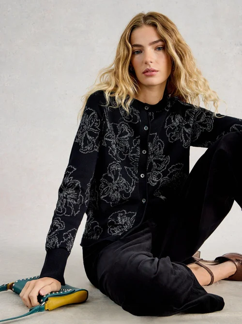 CARDIGAN LULU SPARKLE - Blk Mlt - 42 Image 1