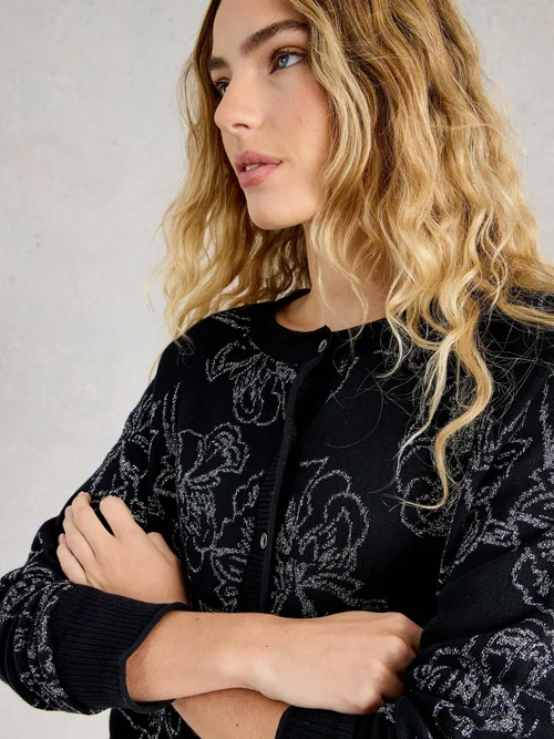 CARDIGAN LULU SPARKLE - Blk Mlt - 42 Image 3