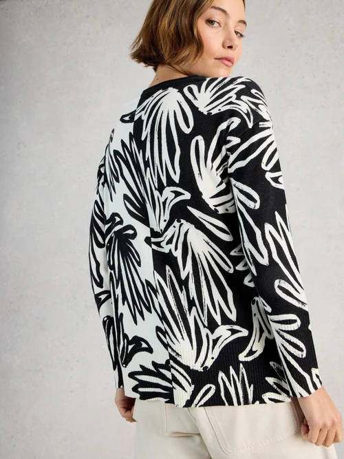 Pull imprimé olive - Blk Pr - 52 Image 4
