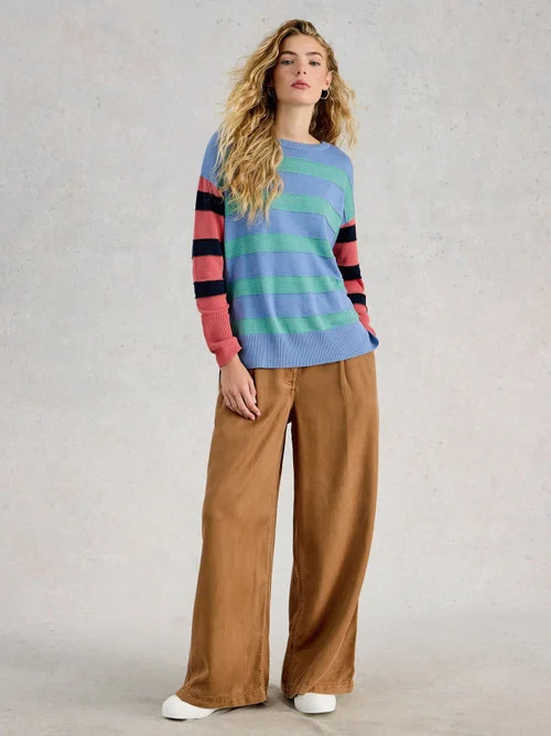 Pull rayé olive - Blue Mlt - 52 Image 2