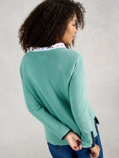 PULL OLIVE - Mid Teal - 52 Image 4