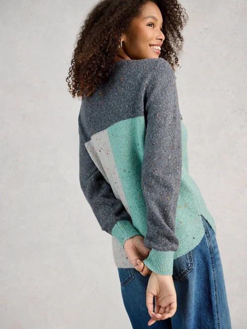 Pull Talia Nep Colourblock - Blue Mlt - 52 Image 4