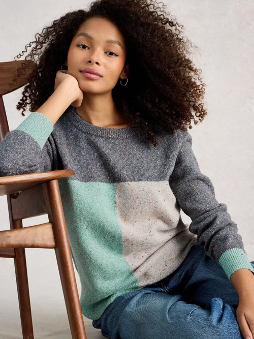 Pull Talia Nep Colourblock - Blue Mlt - 52 Image 1
