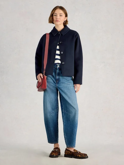 Veste Aden en laine mélangée - Navy Multi - 52 Image 2