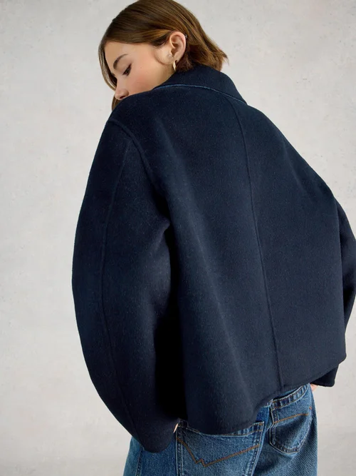 Veste Aden en laine mélangée - Navy Multi - 52 Image 4