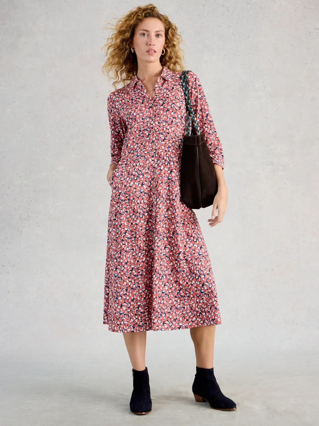 Robe chemise en jersey Rua