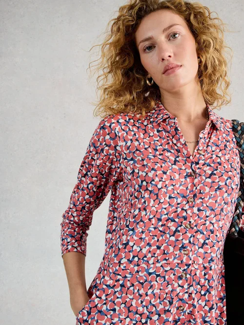 Robe chemise en jersey Rua - Pink Mlt - 44/R Image 3