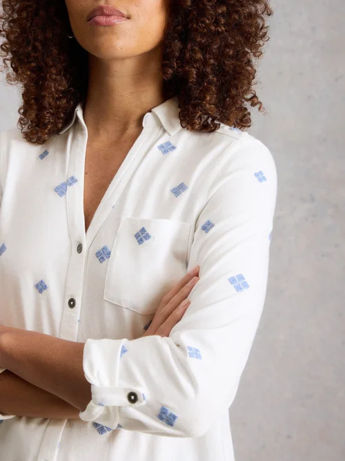 ANNIE LONGUE BRODÉE - White Mlt - 48 Image 3