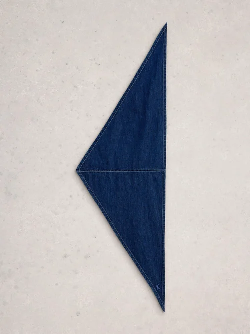 Écharpe triangulaire en denim Charlie Image 4