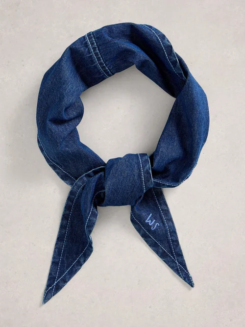 Foulard Triangle Charlie Denim Image 2
