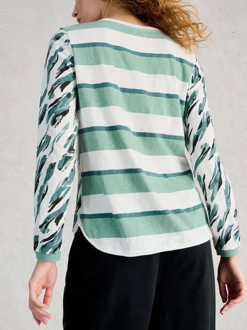 T-shirt Clara manches longues - Ivory Pr - 52 Image 4