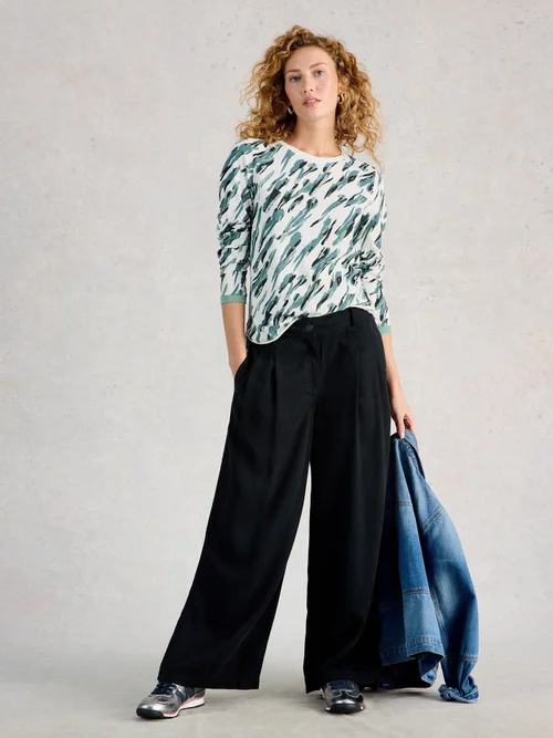 CLARA LS T-SHIRT - Ivory Pr - 52 Image 2