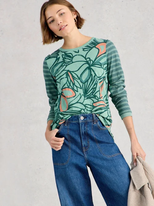 T-shirt Clara manches longues - Teal Pr - 40 Image 3