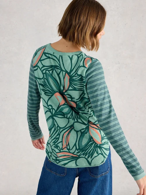 T-shirt Clara manches longues - Teal Pr - 40 Image 4