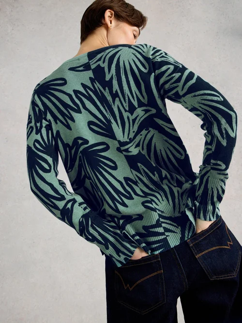 Pull imprimé olive - Blue Pr - 48 Image 4