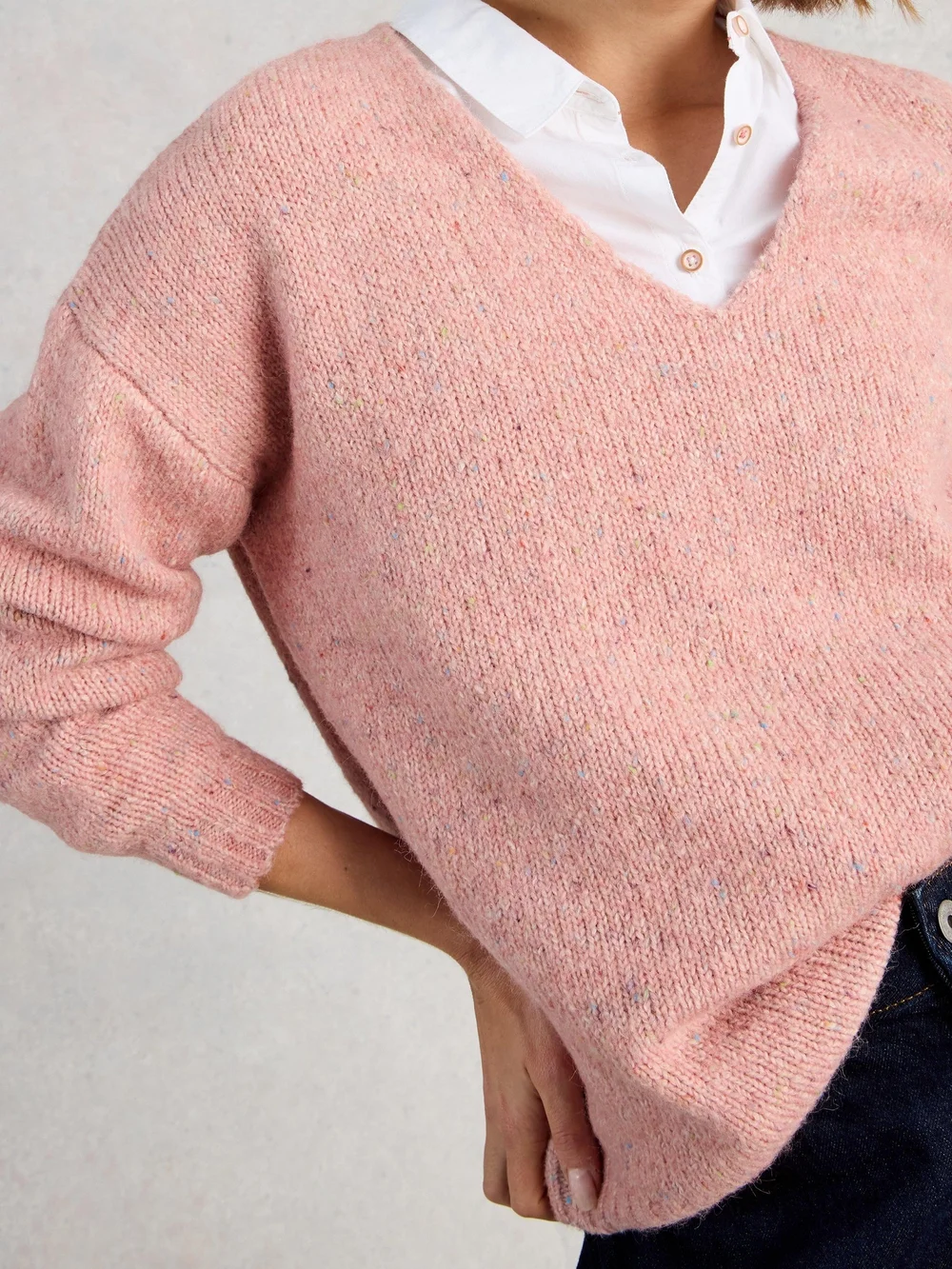 TAMARA TEXTURE COL EN V - Mid Pink - 52 Image 1
