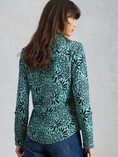 Chemise en jersey Annie - Teal Pr - 52 Image 4