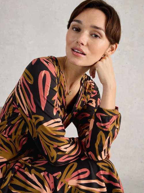 Robe en jersey Megan - Blk Mlt - 46/R Image 1