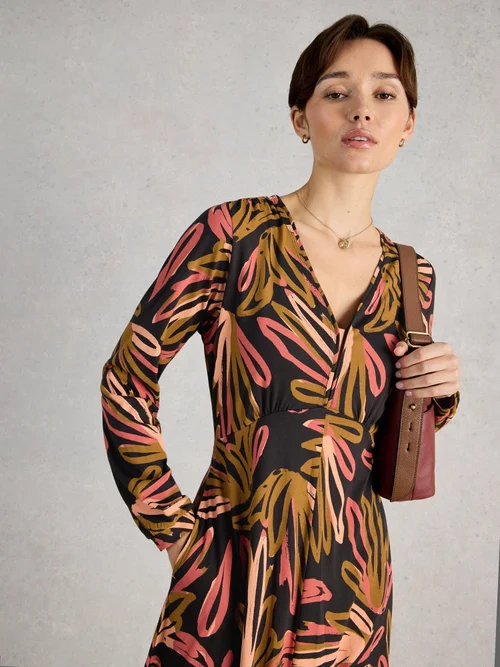 Robe en jersey Megan - Blk Mlt - 46/R Image 3