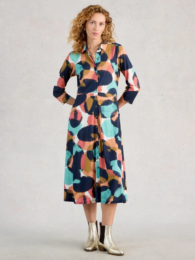 Robe chemise en jersey Rua