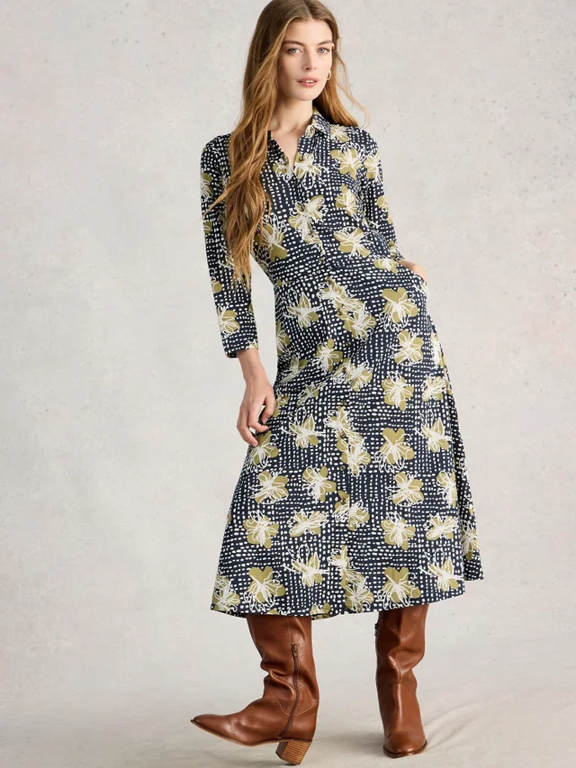 Robe chemise en jersey Rua