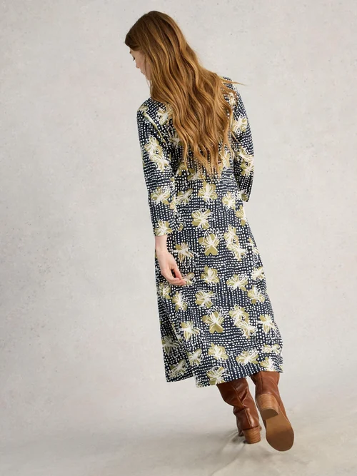Robe chemise en jersey Rua - Navy Pr - 52/R Image 4