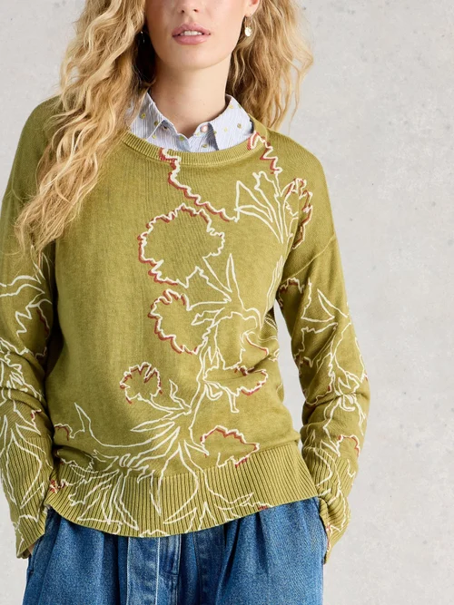 Pull imprimé olive - Green Pr - 52 Image 3